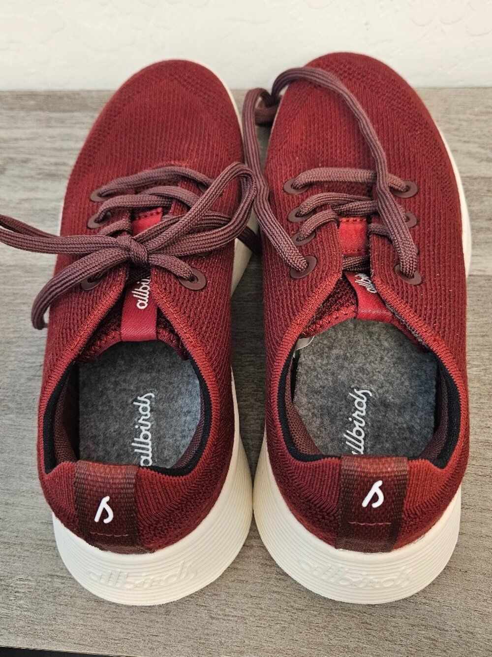 Allbirds Tree Runner Go Burgundy Wine Red Sneakers - Size 9.5